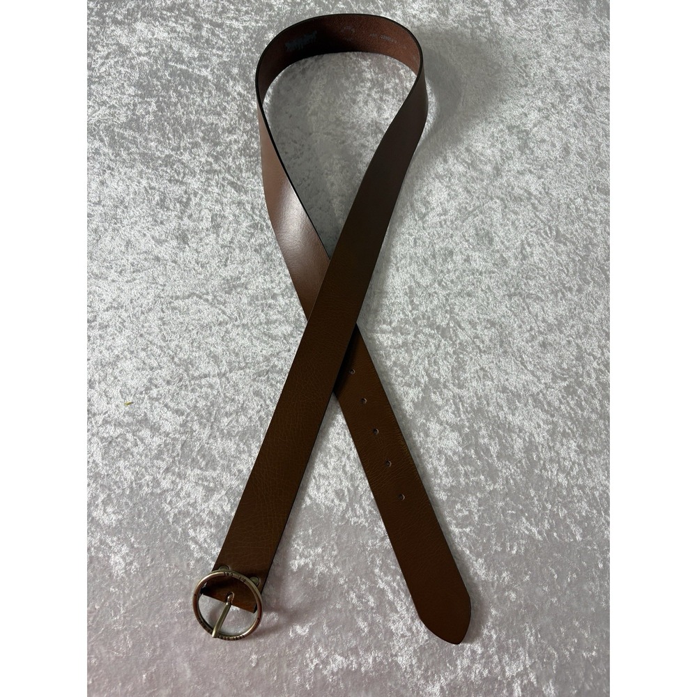 Levi Strauss & Co Men's Brown Solid Dress Belt Size 40 1.25" Round Buckle